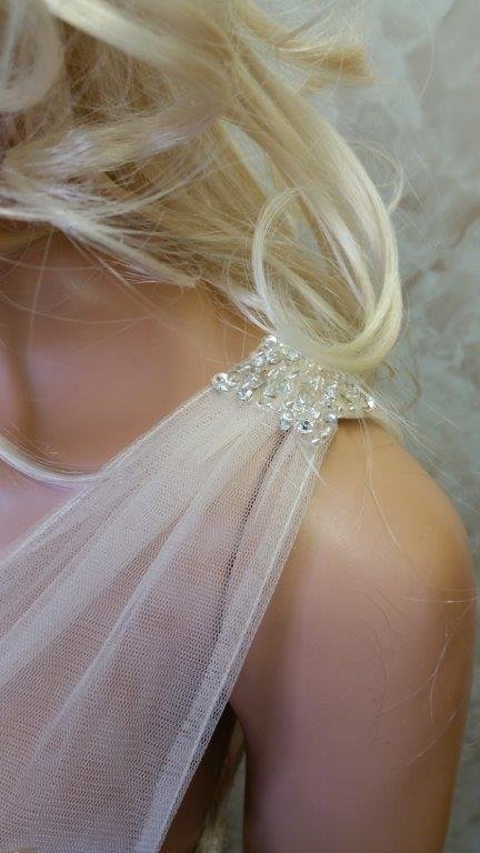 sheer shoulder straps
